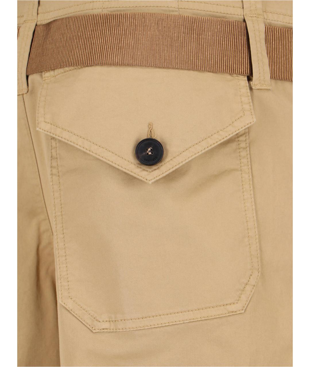 SEAFARER Бежевые хлопковые прямые брюки, фото 4