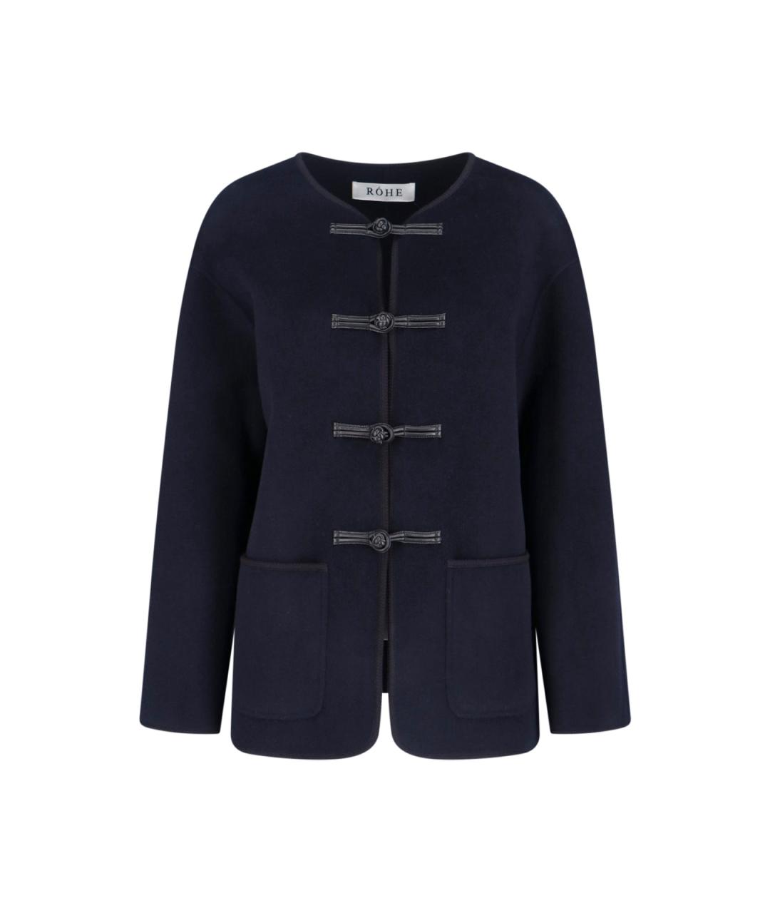 ROHE Синяя шерстяная куртка, фото 1