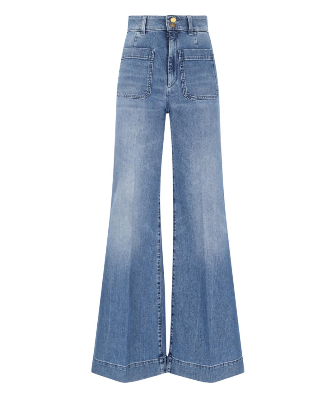 SEAFARER Синие хлопковые джинсы клеш, фото 1