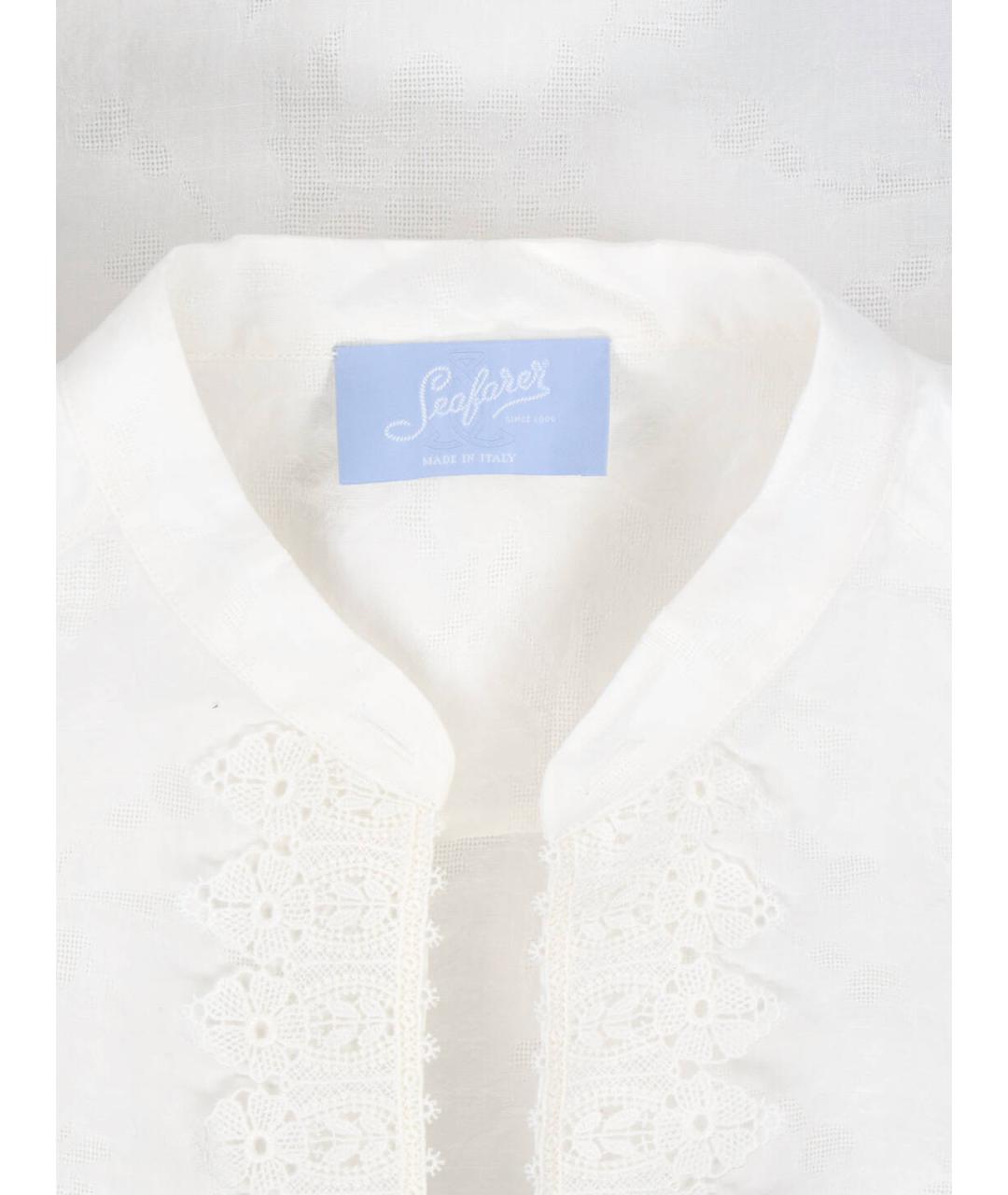 SEAFARER Белая хлопковая рубашка, фото 4