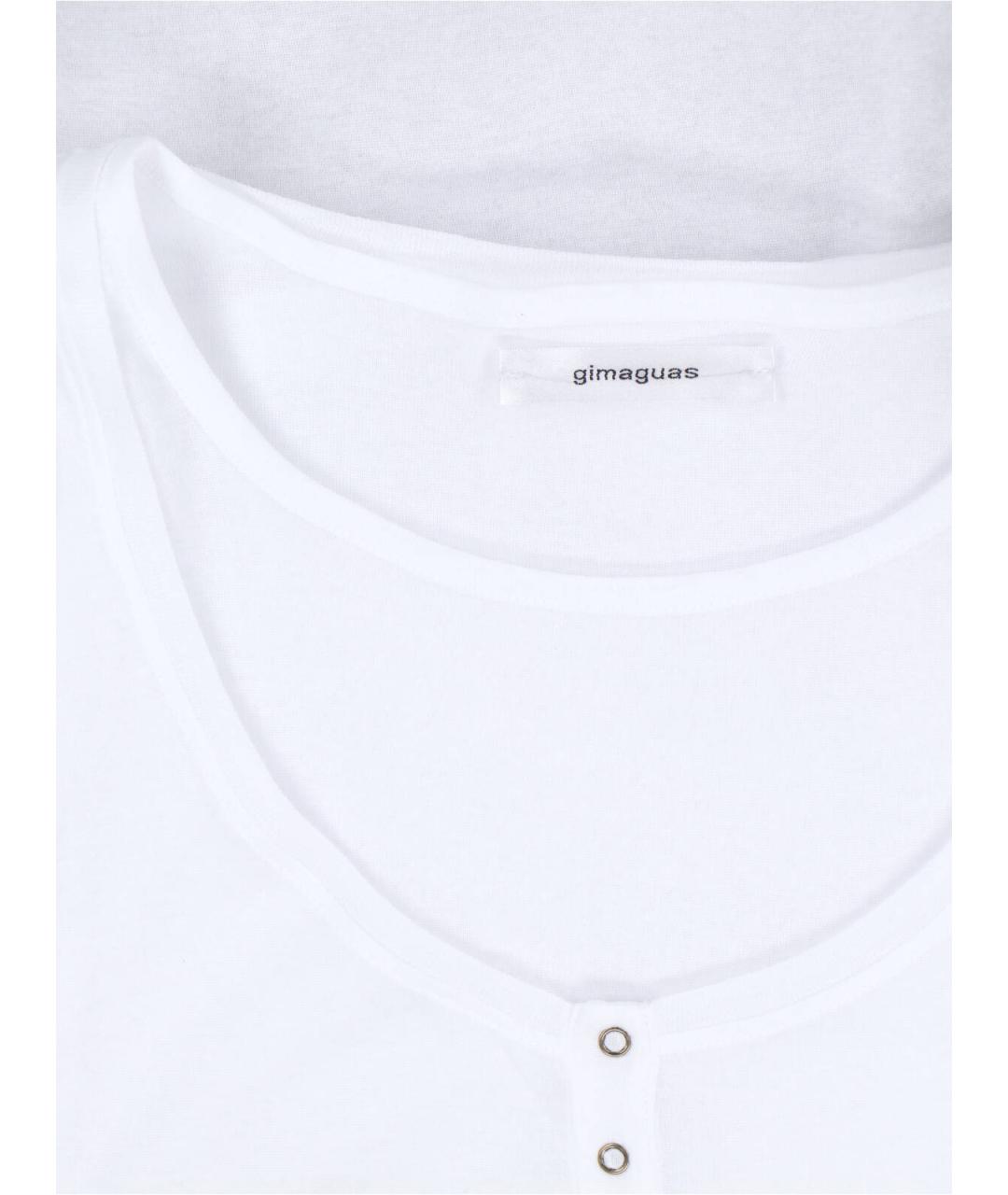 GIMAGUAS Белое хлопковое повседневное платье, фото 3