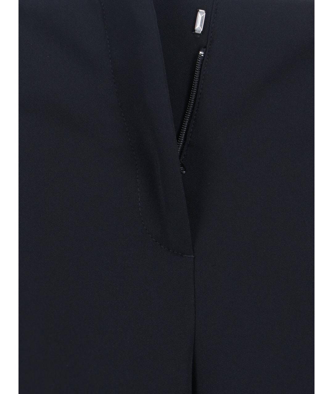 ERMANNO SCERVINO Черные вискозные брюки широкие, фото 5