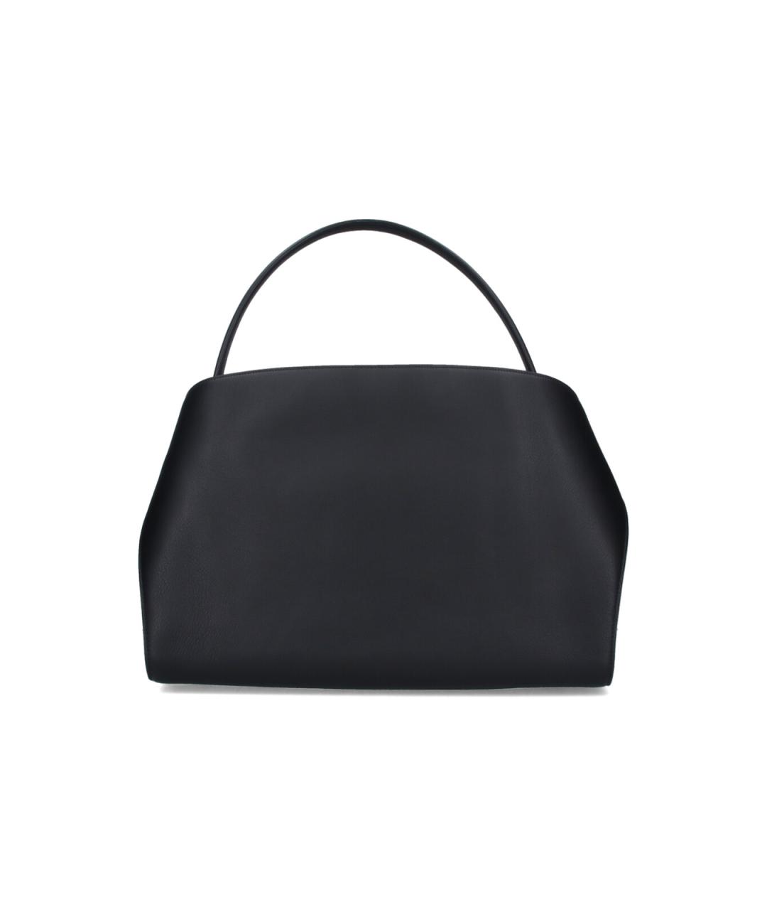 FERRAGAMO Черная кожаная сумка тоут, фото 3