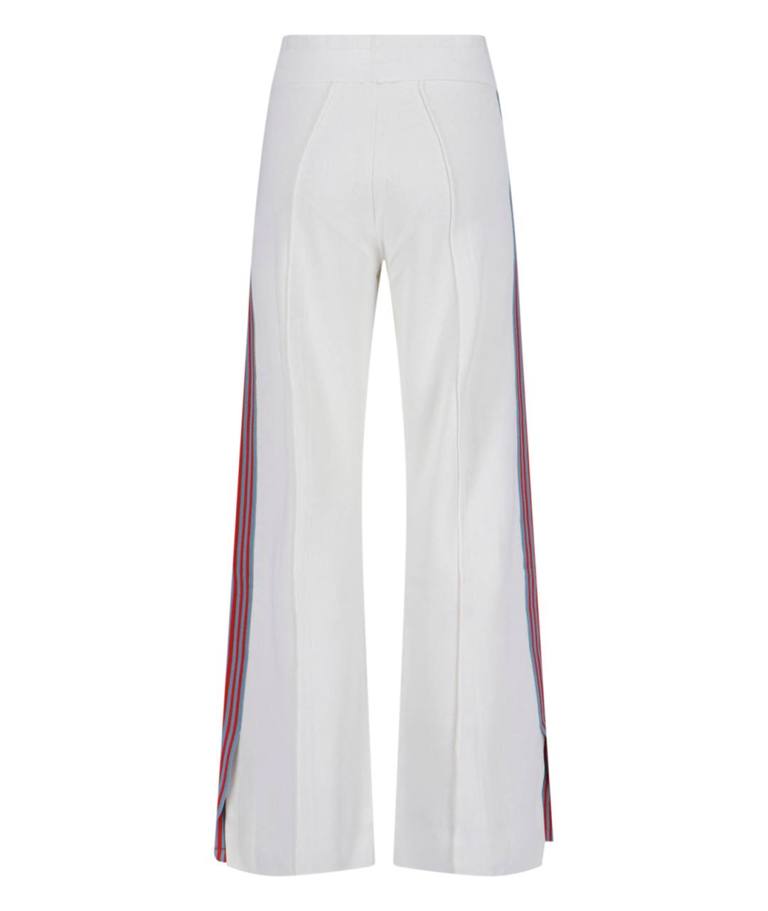 AUTRY Белые вискозные прямые брюки, фото 2