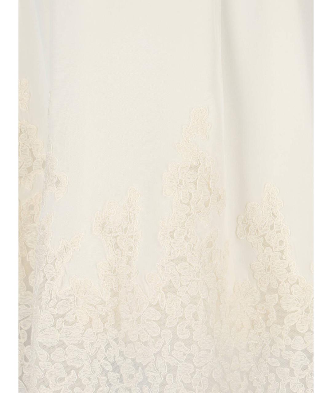 ERMANNO SCERVINO Белое шелковое платье, фото 4