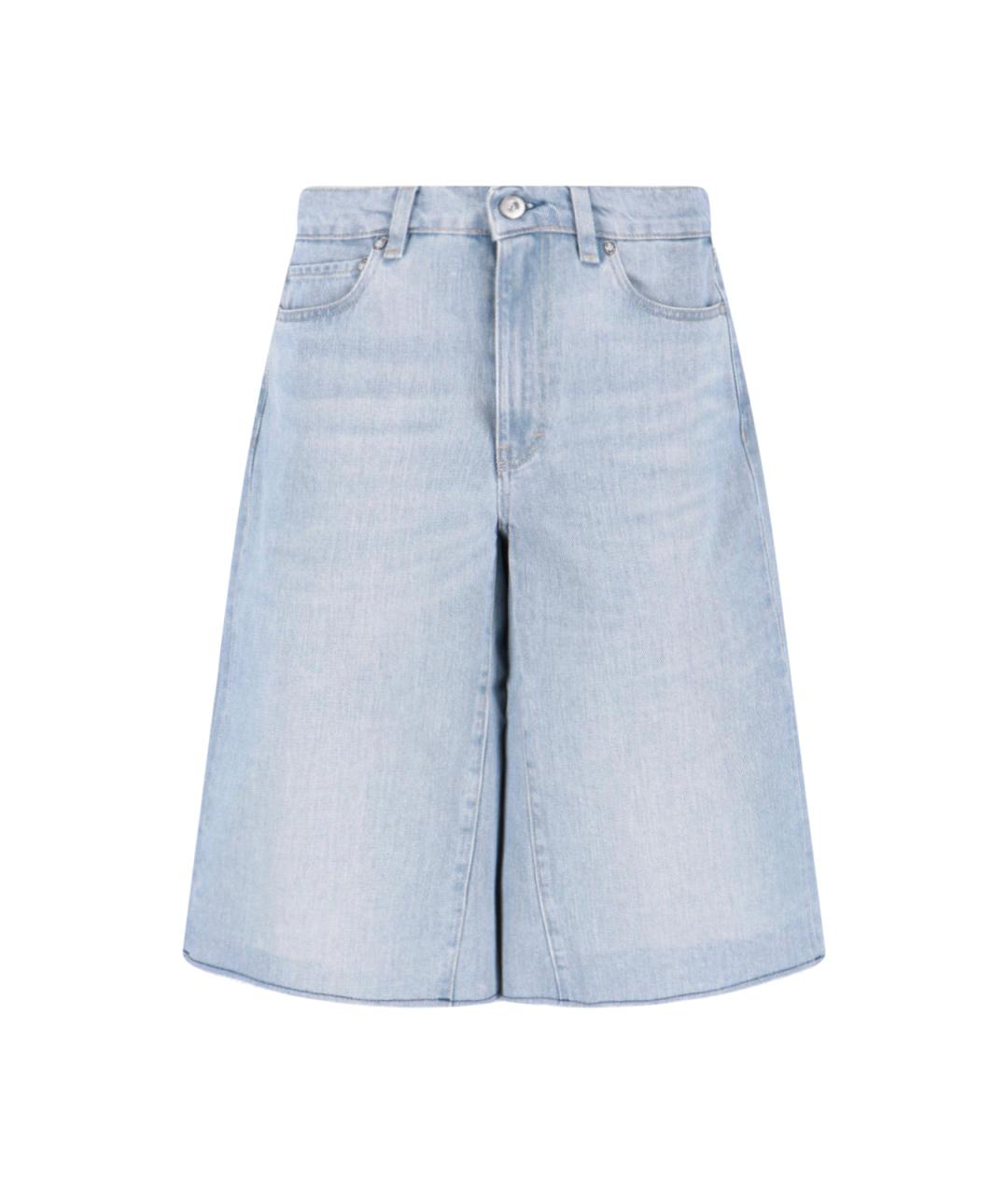 OUR LEGACY Голубые хлопковые шорты, фото 1