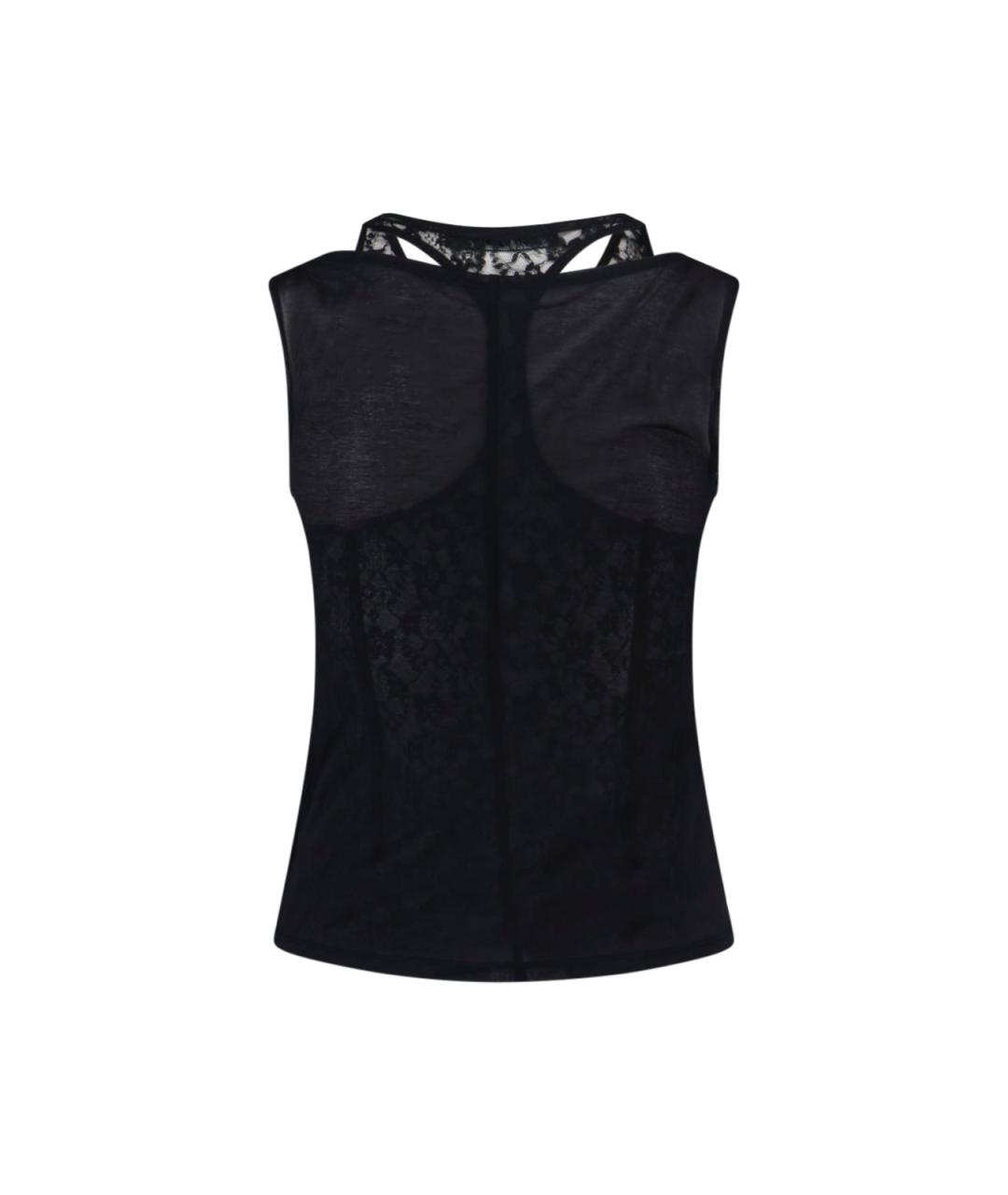 OUR LEGACY Черная хлопковая майка, фото 2