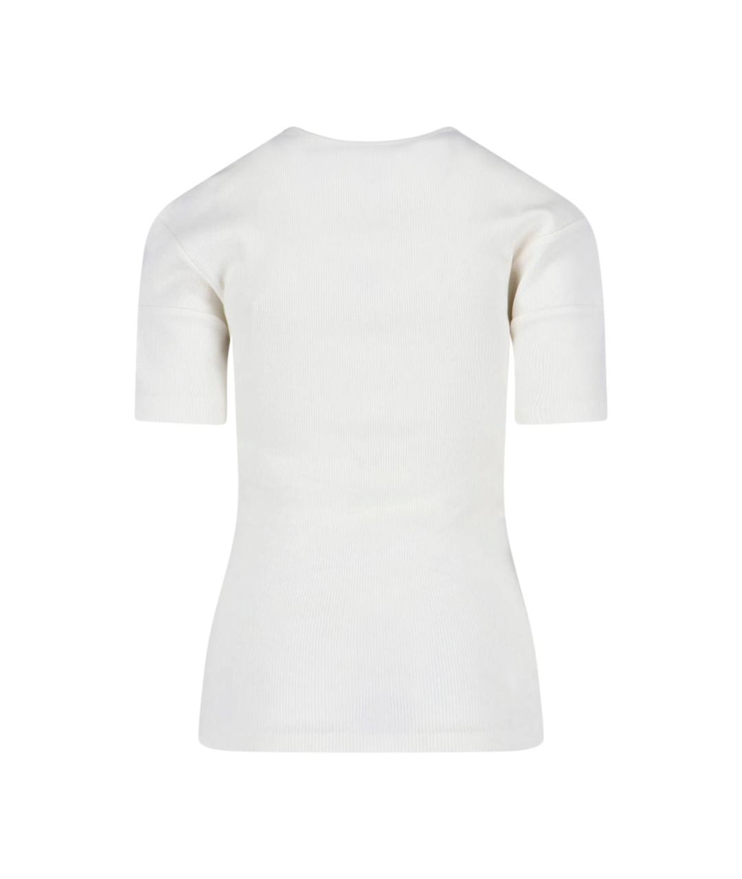 LEMAIRE Белая хлопковая футболка, фото 2