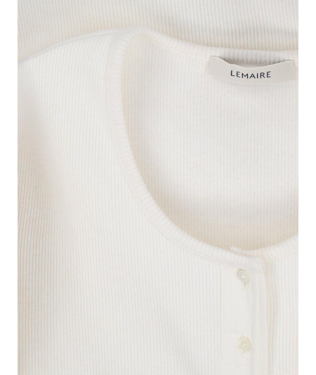 LEMAIRE Белая хлопковая футболка, фото 3