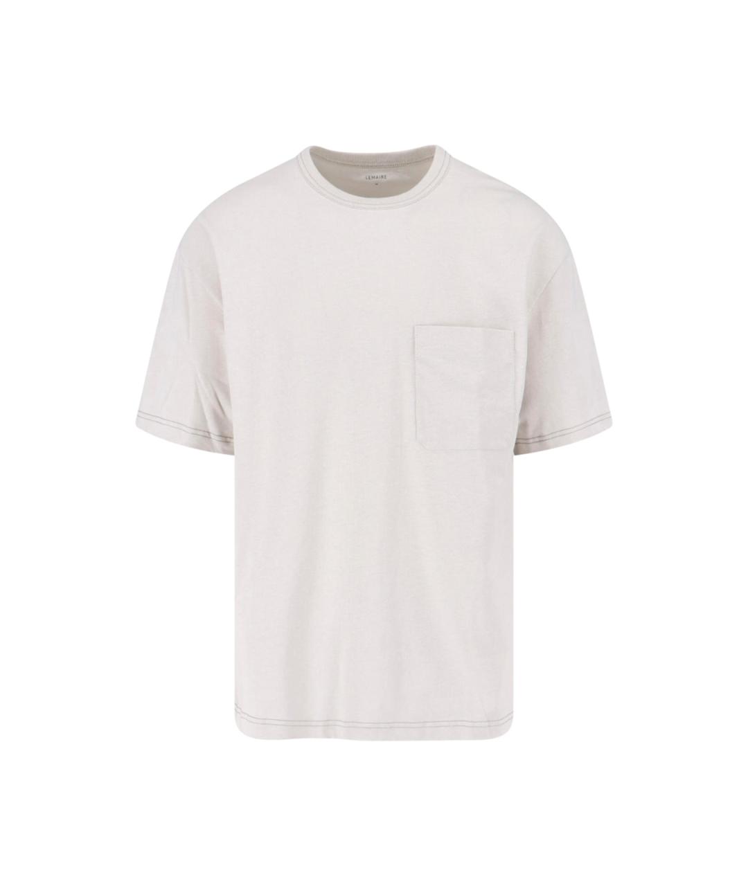 LEMAIRE Белая хлопковая футболка, фото 1