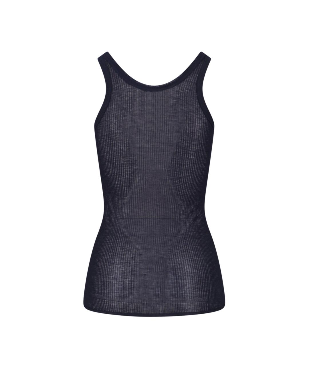 LEMAIRE Синяя вискозная майка, фото 2