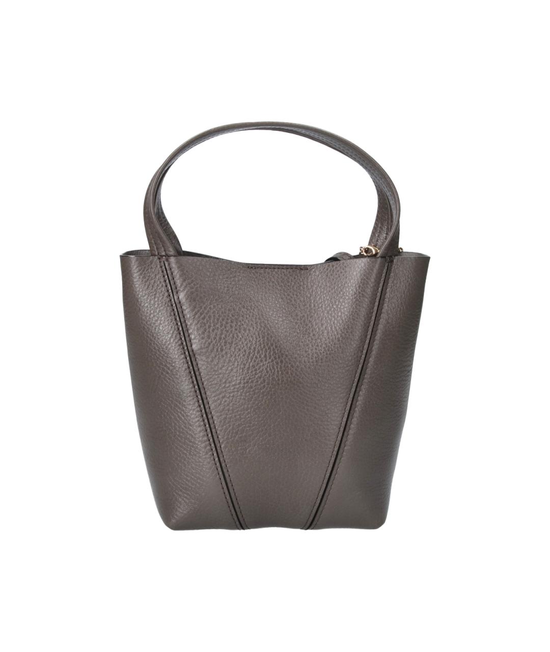 CHLOE Серая кожаная сумка тоут, фото 2