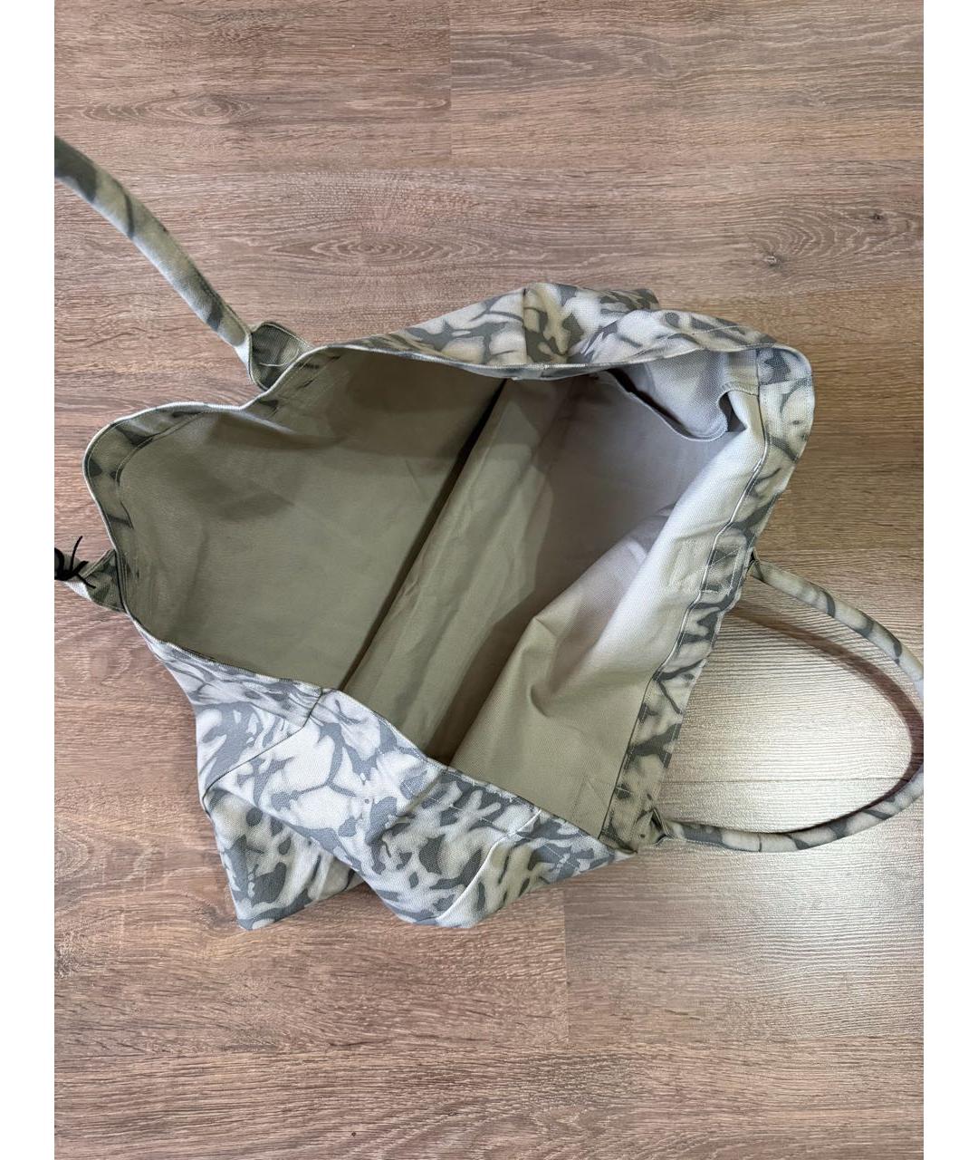 ALO YOGA Серая хлопковая дорожная/спортивная сумка, фото 6