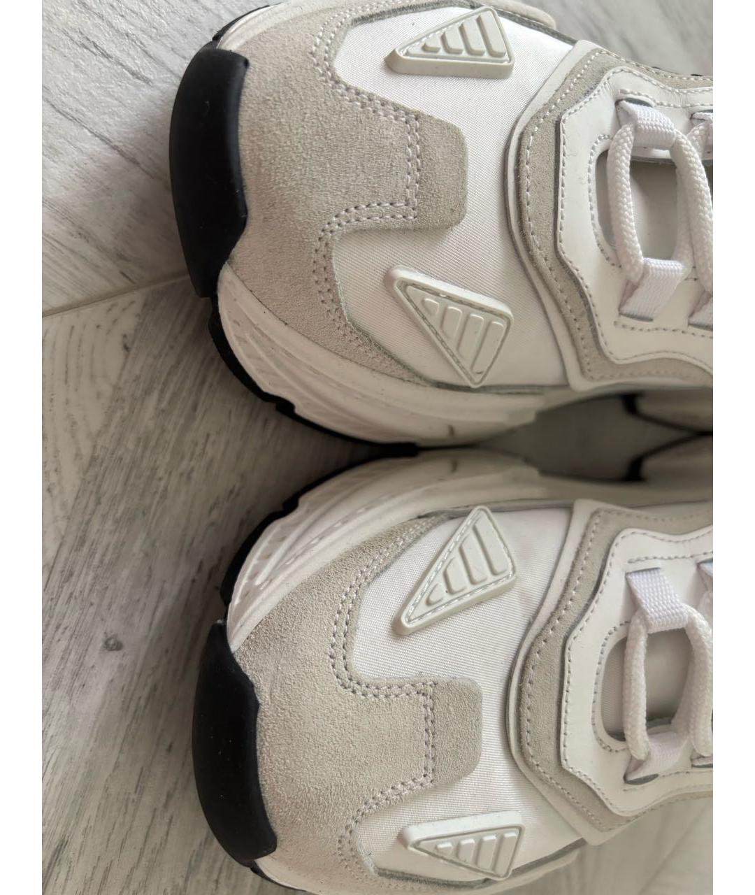 DOLCE&GABBANA Белые замшевые кроссовки, фото 8