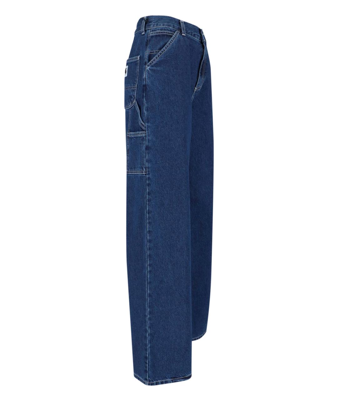 CARHARTT WIP Синие хлопковые джинсы клеш, фото 3