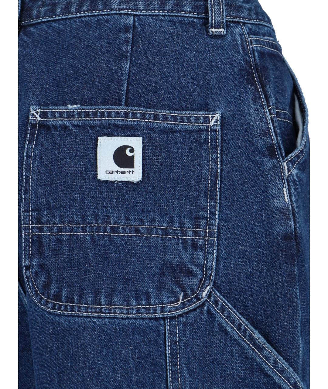 CARHARTT WIP Синие хлопковые джинсы клеш, фото 4