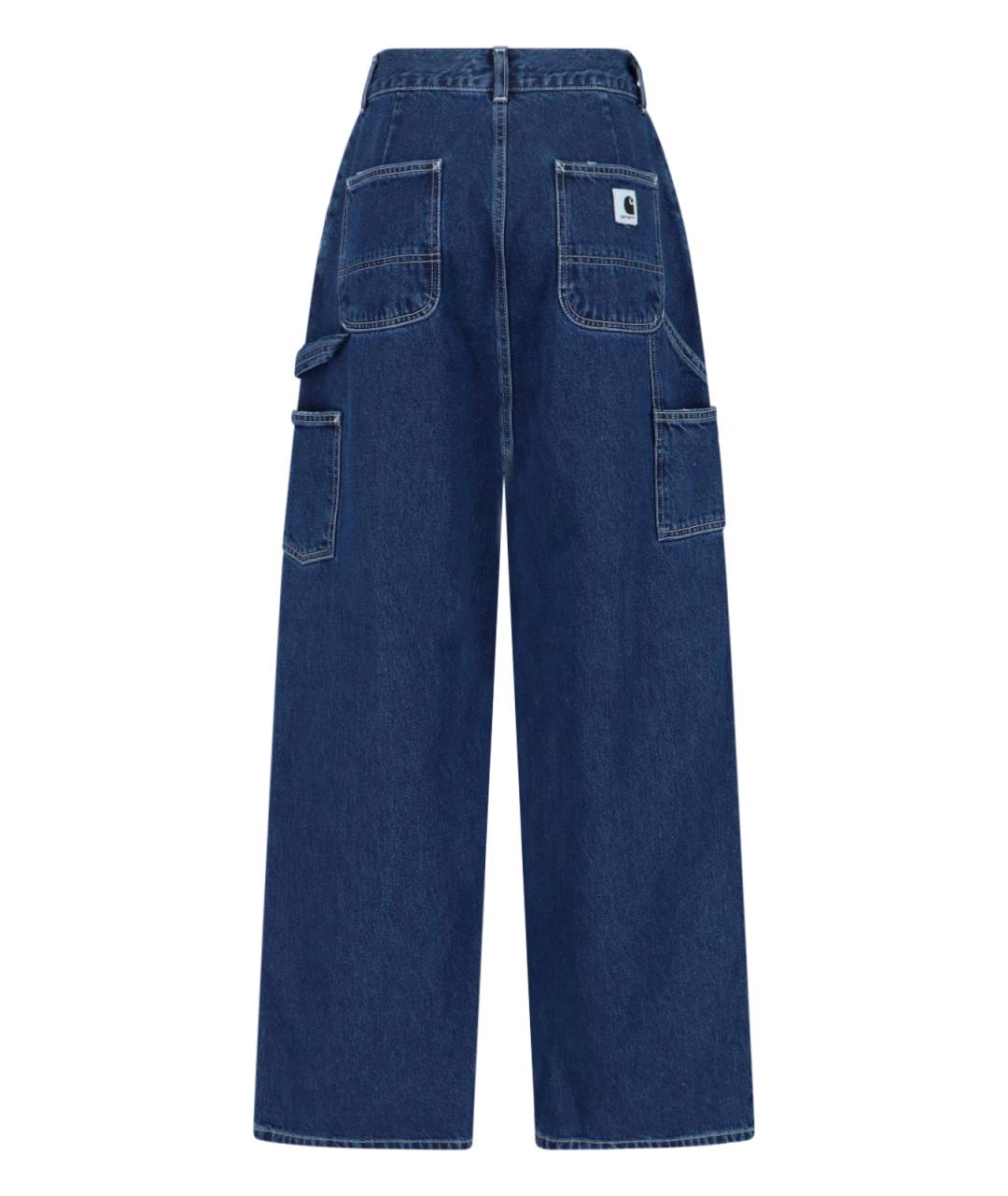 CARHARTT WIP Синие хлопковые джинсы клеш, фото 2