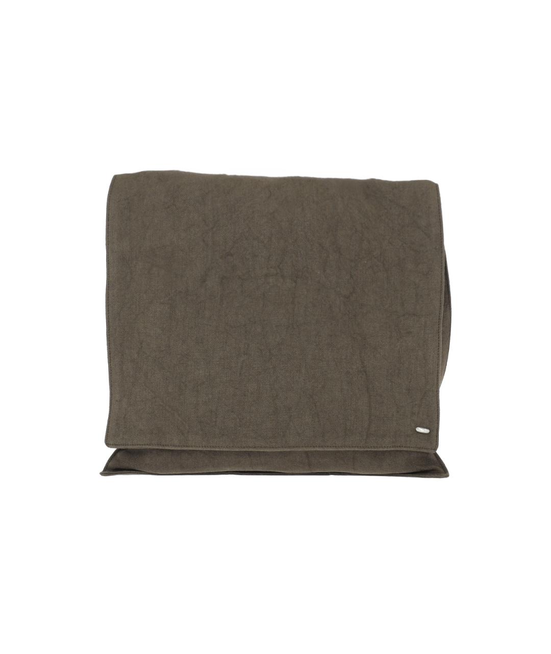 OUR LEGACY Коричневая льняная сумка через плечо, фото 1