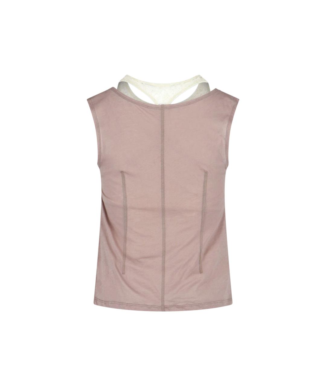 OUR LEGACY Коричневая хлопковая майка, фото 2