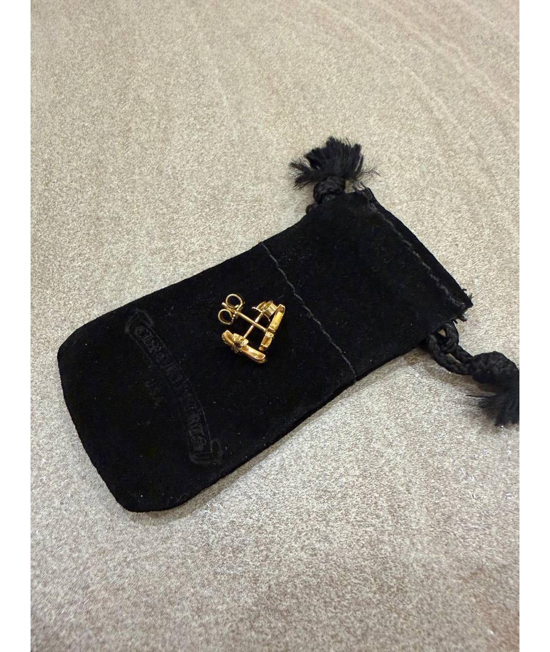 CHROME HEARTS Золотые серьги из желтого золота, фото 2