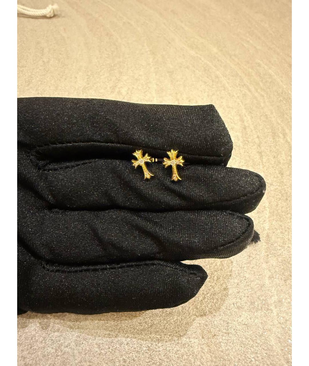 CHROME HEARTS Золотые серьги из желтого золота, фото 4