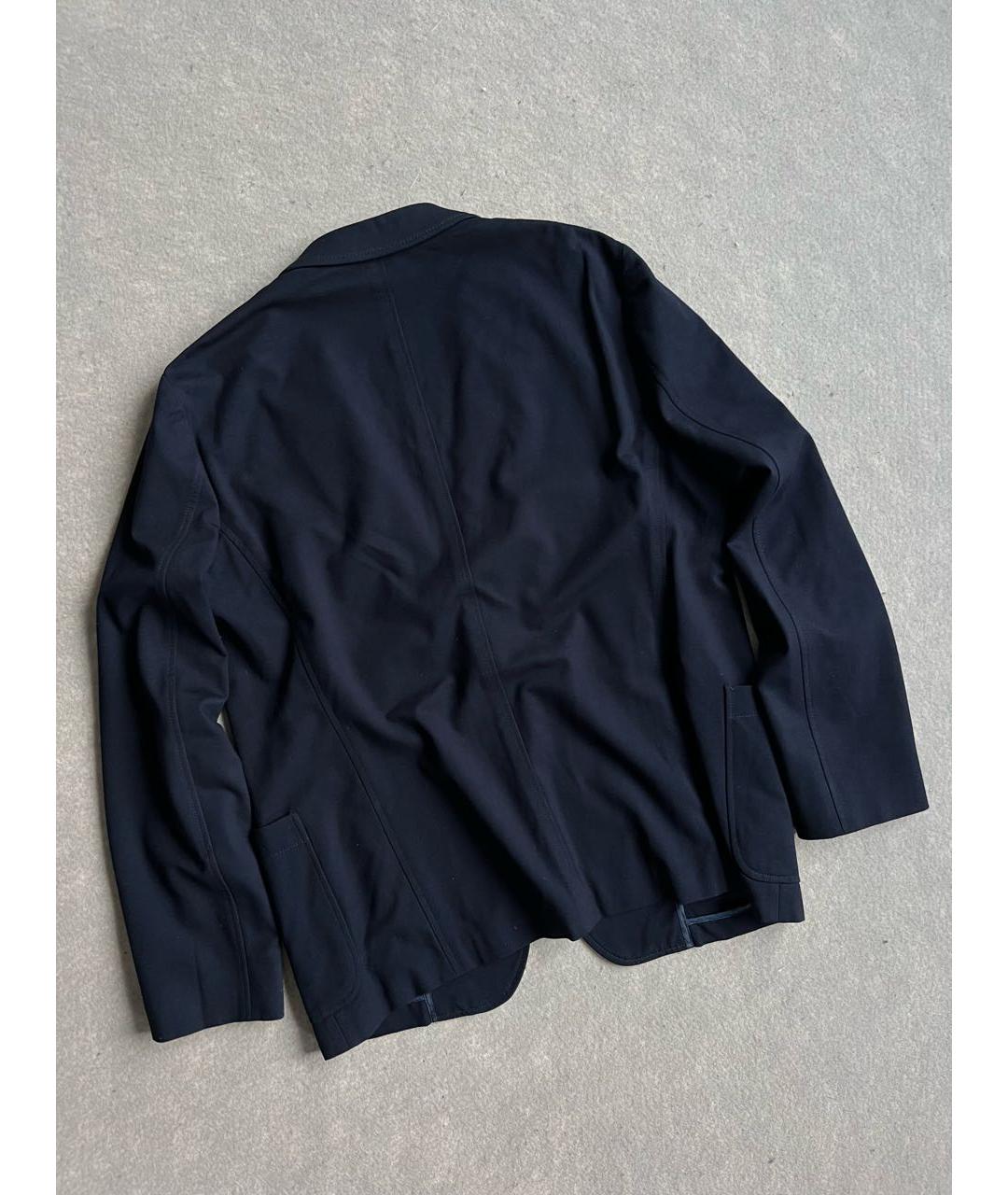 ARMANI COLLEZIONI Темно-синий вискозный пиджак, фото 3