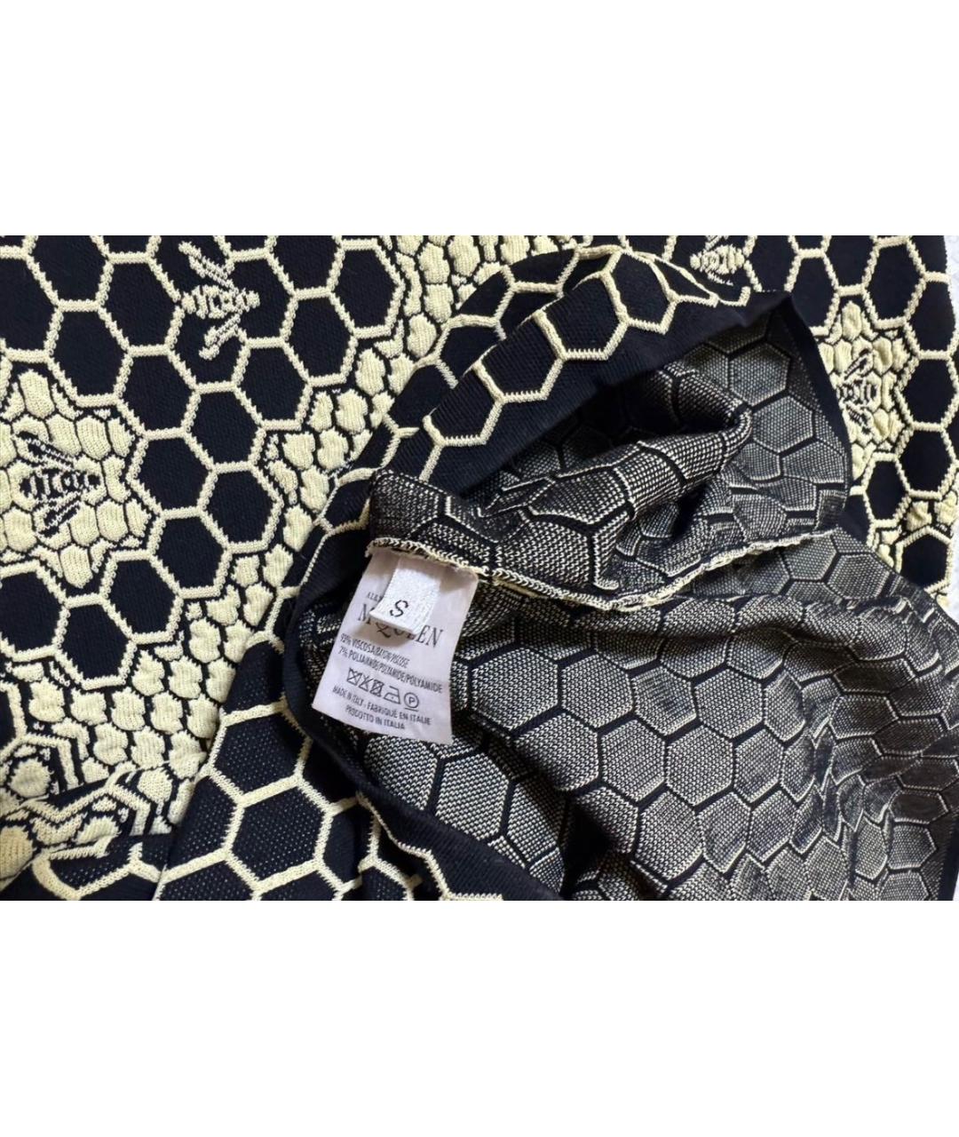 ALEXANDER MCQUEEN Черное шерстяное вечернее платье, фото 7