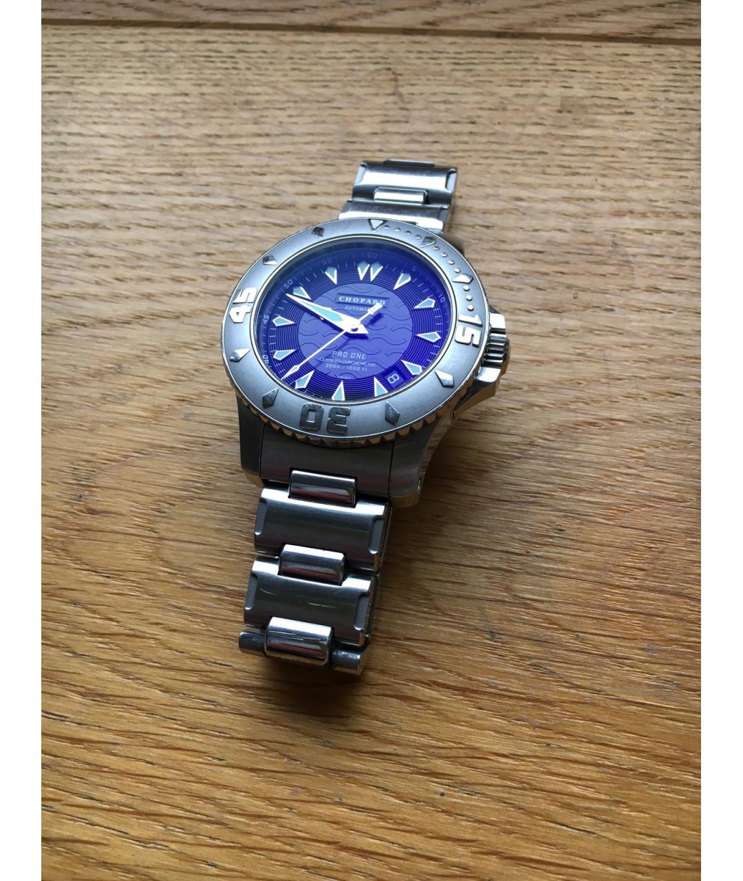 CHOPARD Темно-синие металлические часы, фото 2