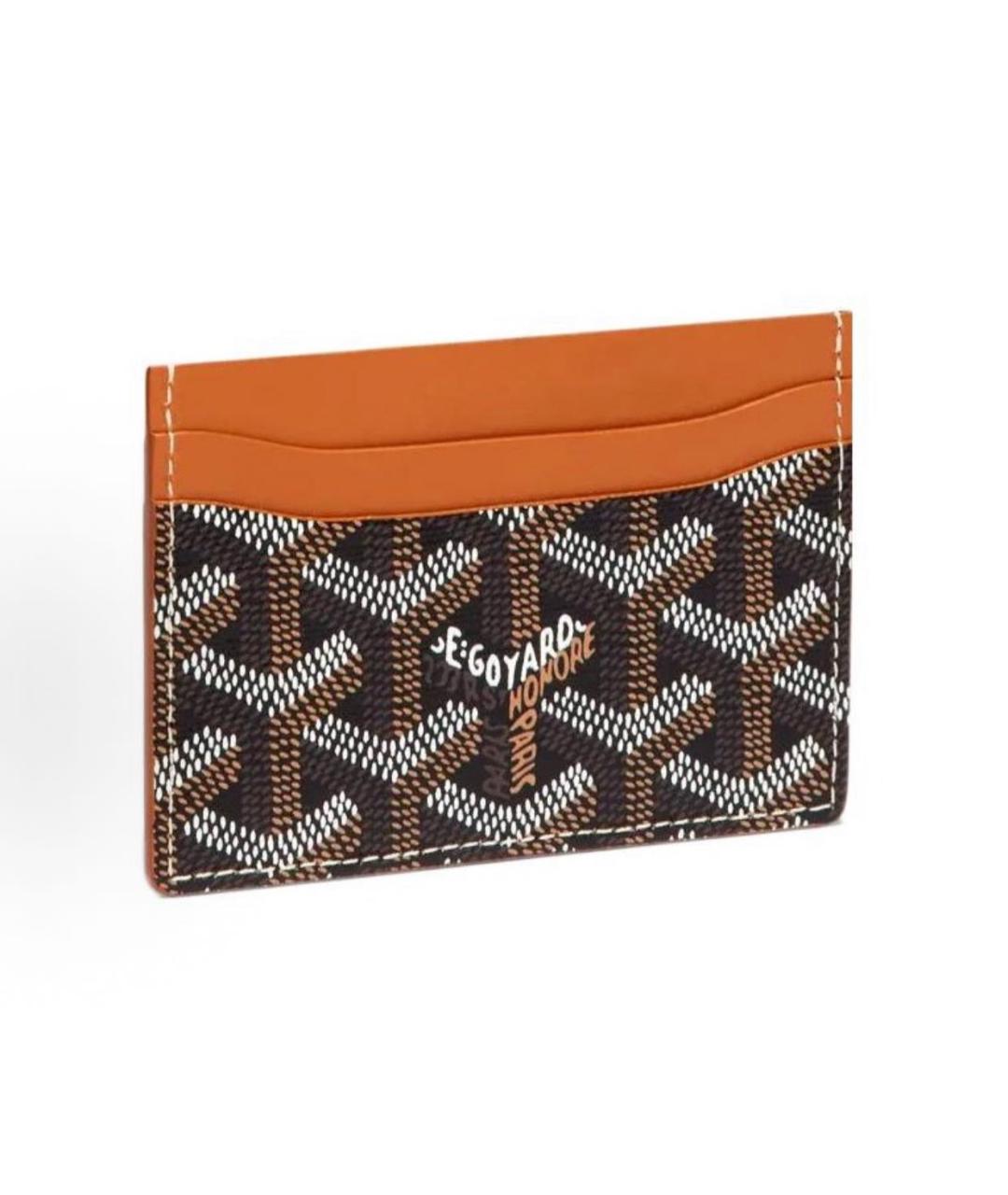 GOYARD Коричневый кожаный кардхолдер, фото 4