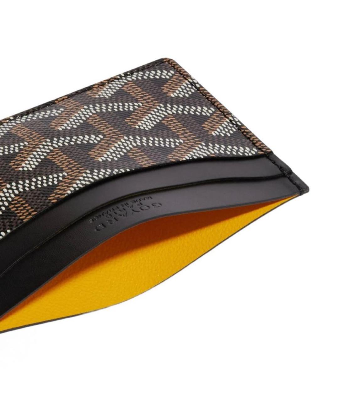GOYARD Черный кожаный кардхолдер, фото 2