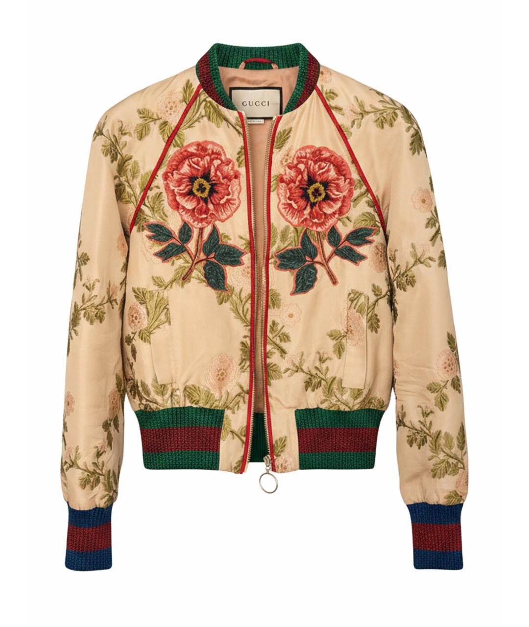 GUCCI Мульти шелковая куртка, фото 1