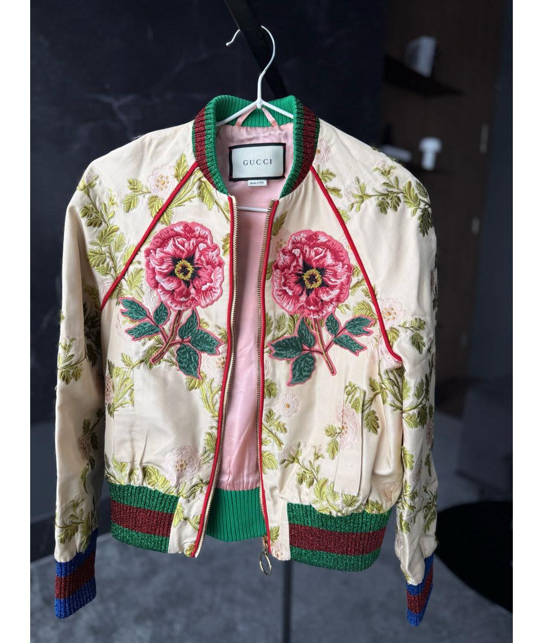 GUCCI Мульти шелковая куртка, фото 6