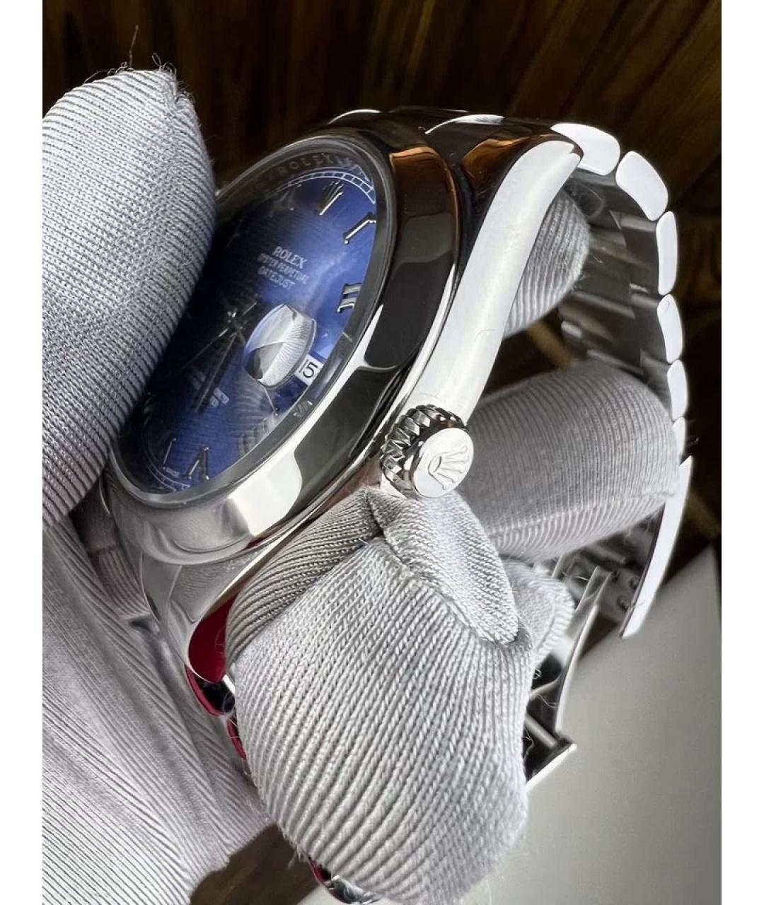 ROLEX Синие металлические часы, фото 4