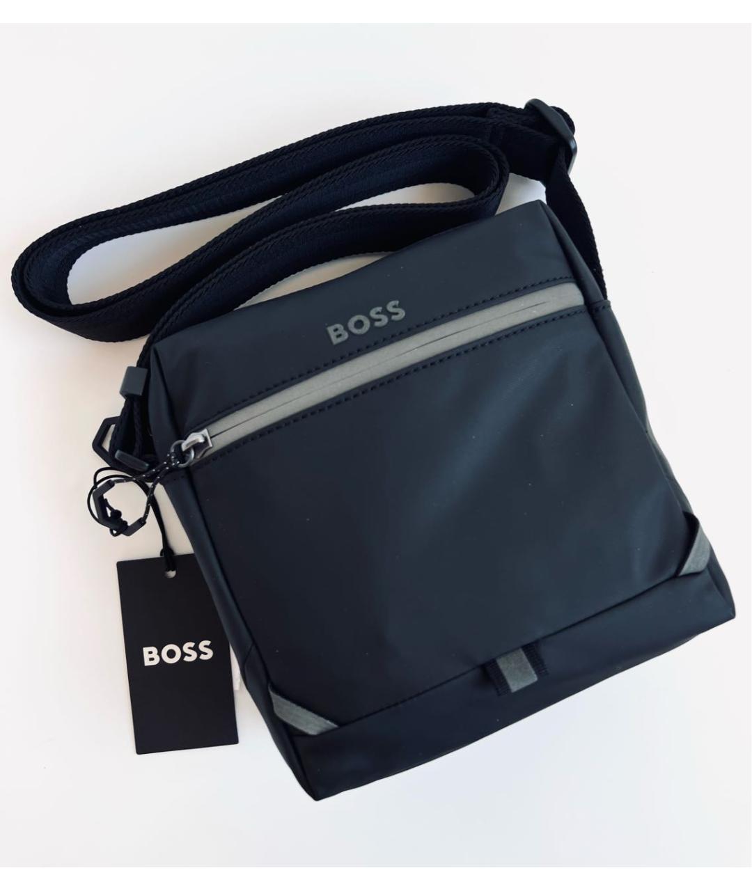 HUGO BOSS Черная сумка на плечо, фото 6