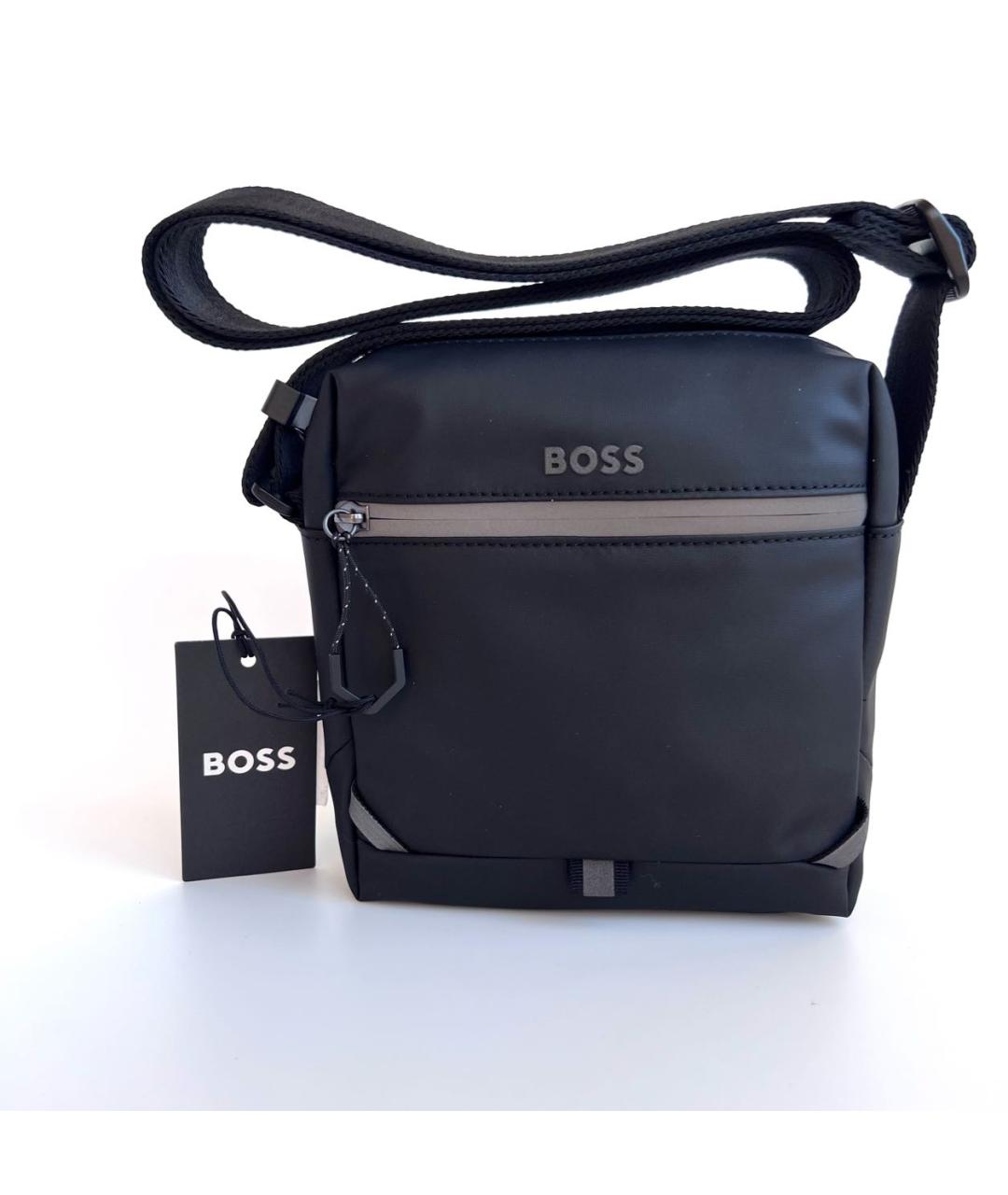 HUGO BOSS Черная сумка на плечо, фото 5
