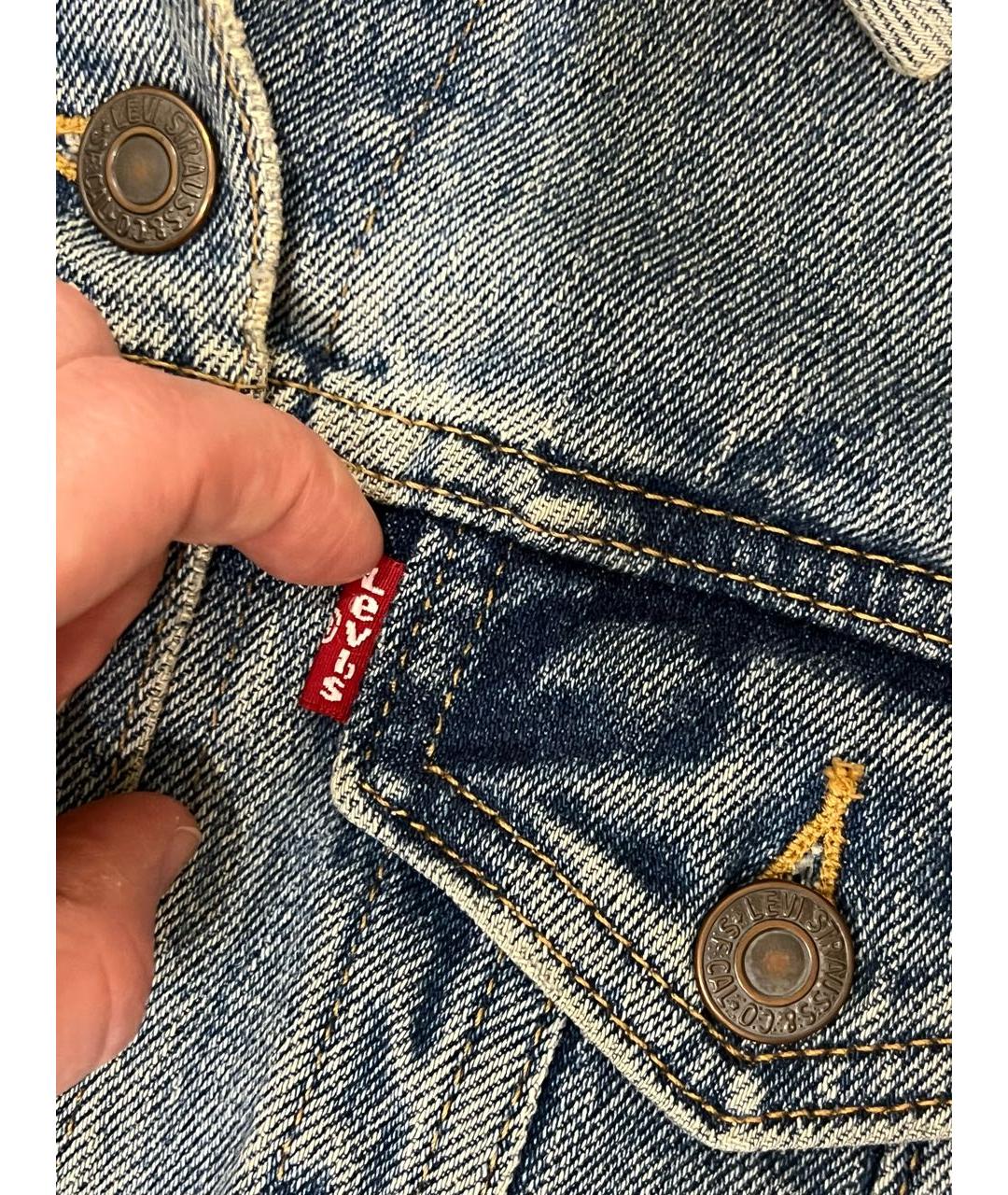 LEVI'S Синяя деним куртка, фото 5