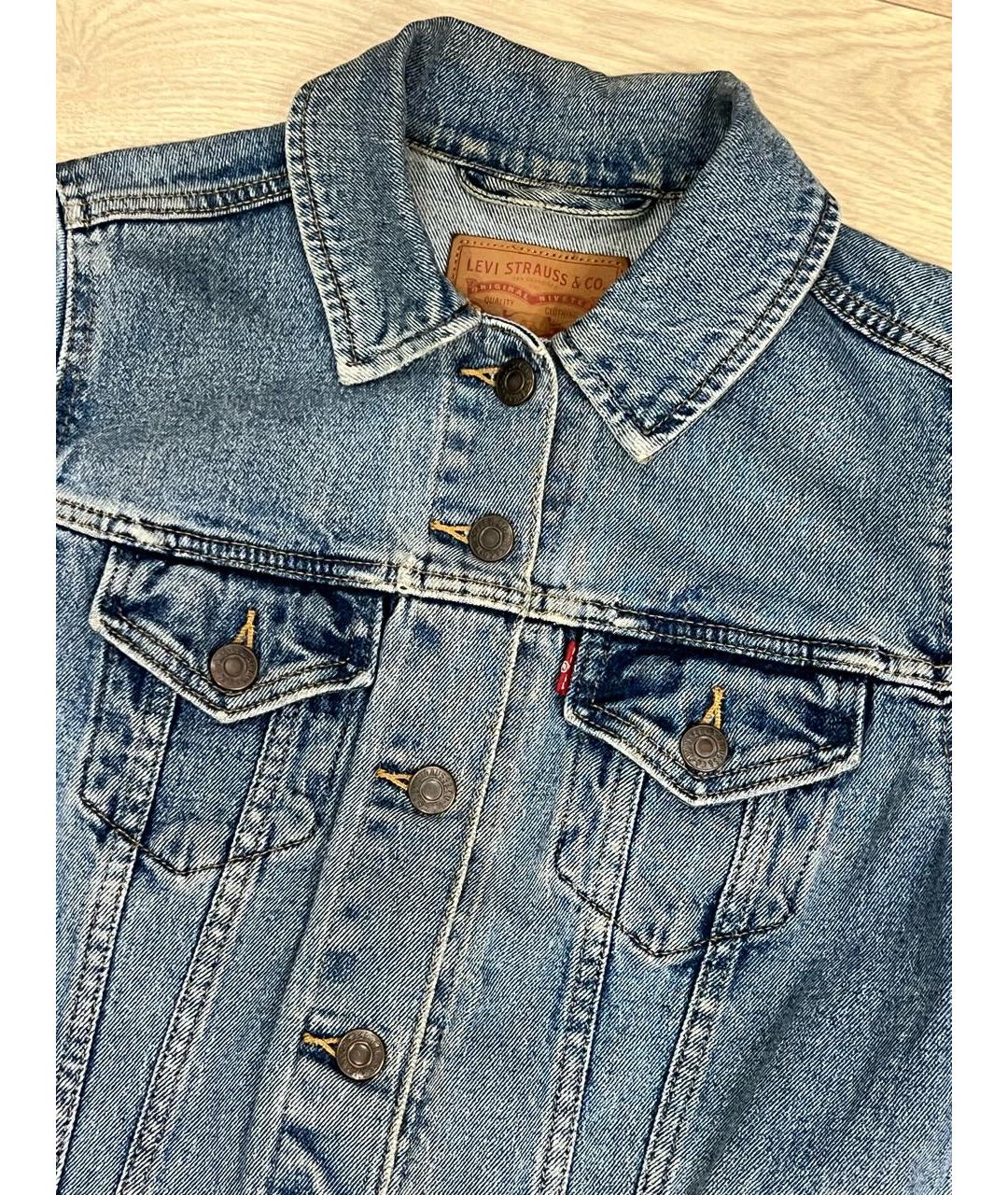 LEVI'S Синяя деним куртка, фото 4