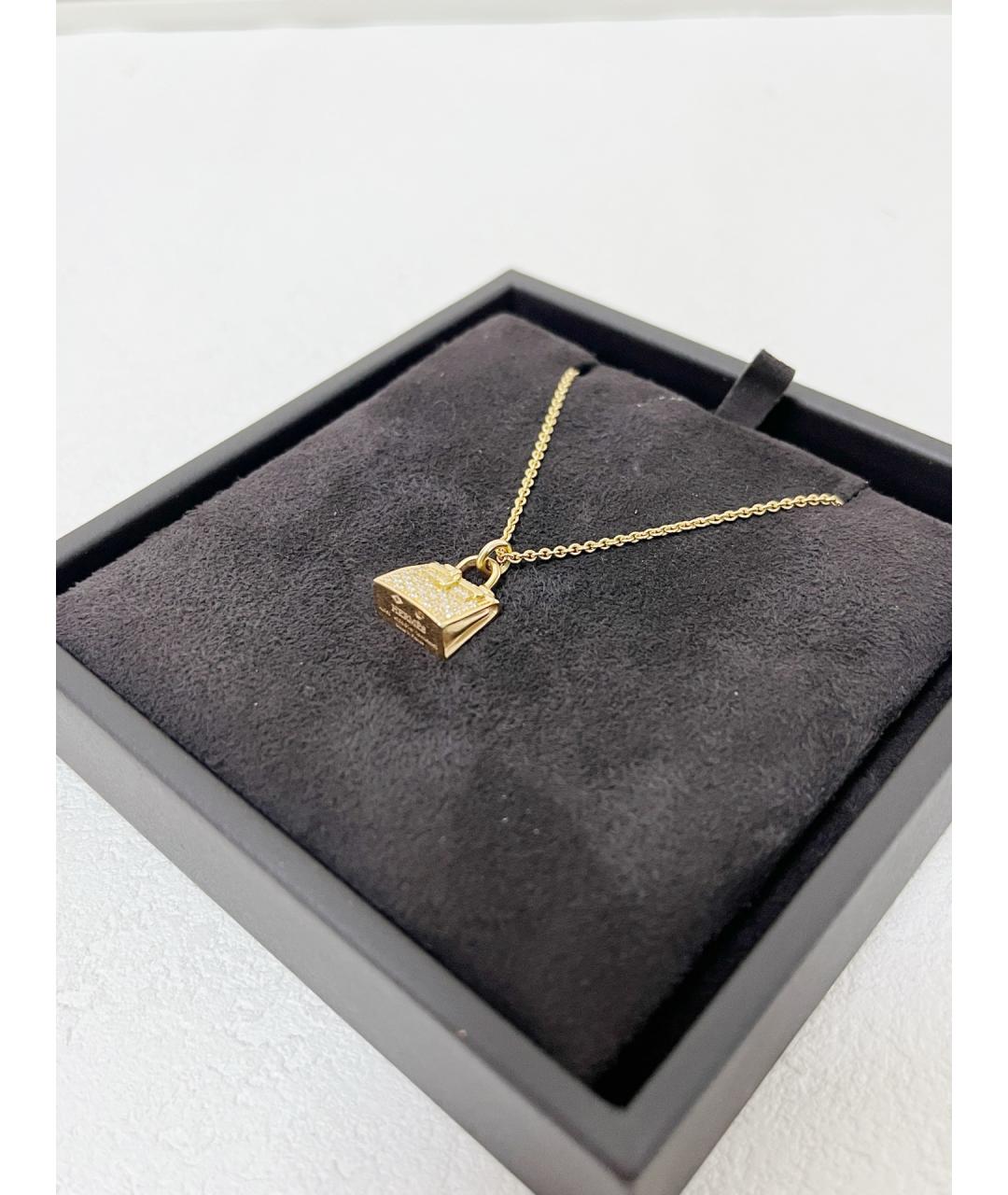 HERMES Золотая подвеска из розового золота, фото 3