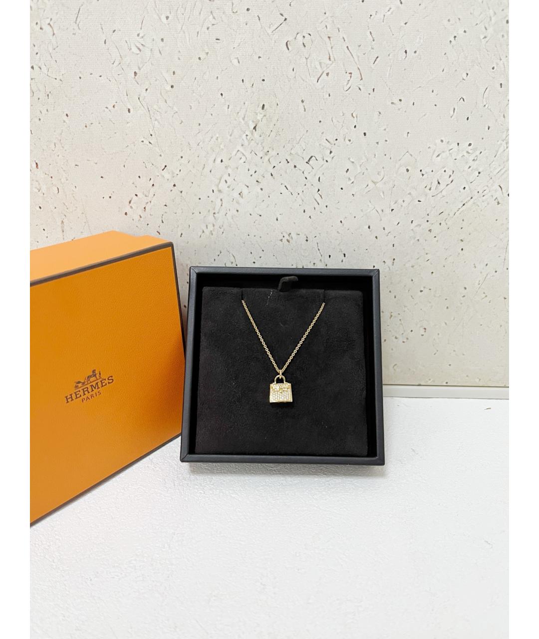 HERMES Золотая подвеска из розового золота, фото 5