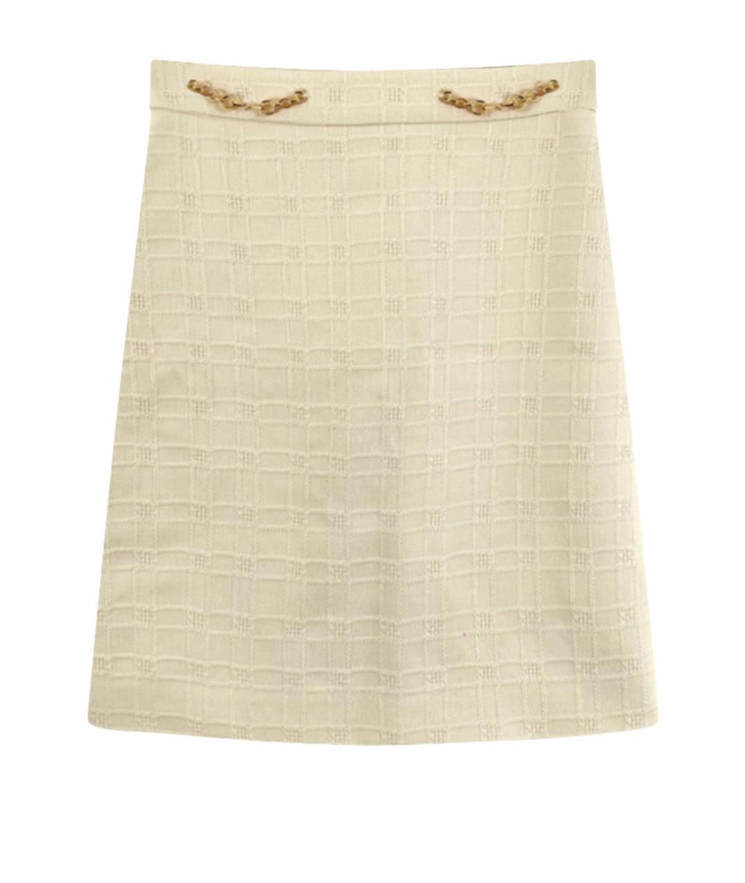 GUCCI Бежевая юбка мини, фото 1