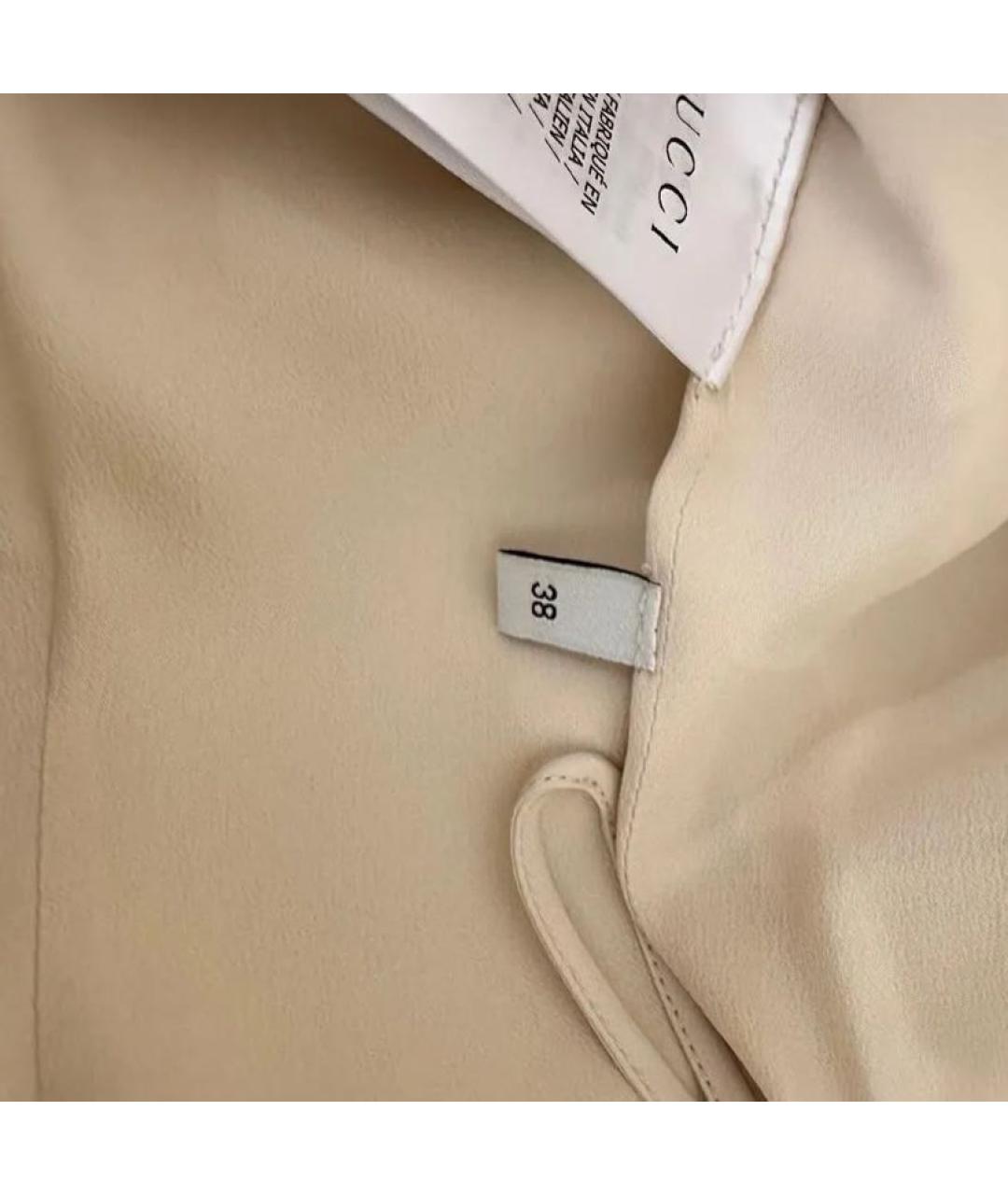 GUCCI Бежевая юбка мини, фото 5