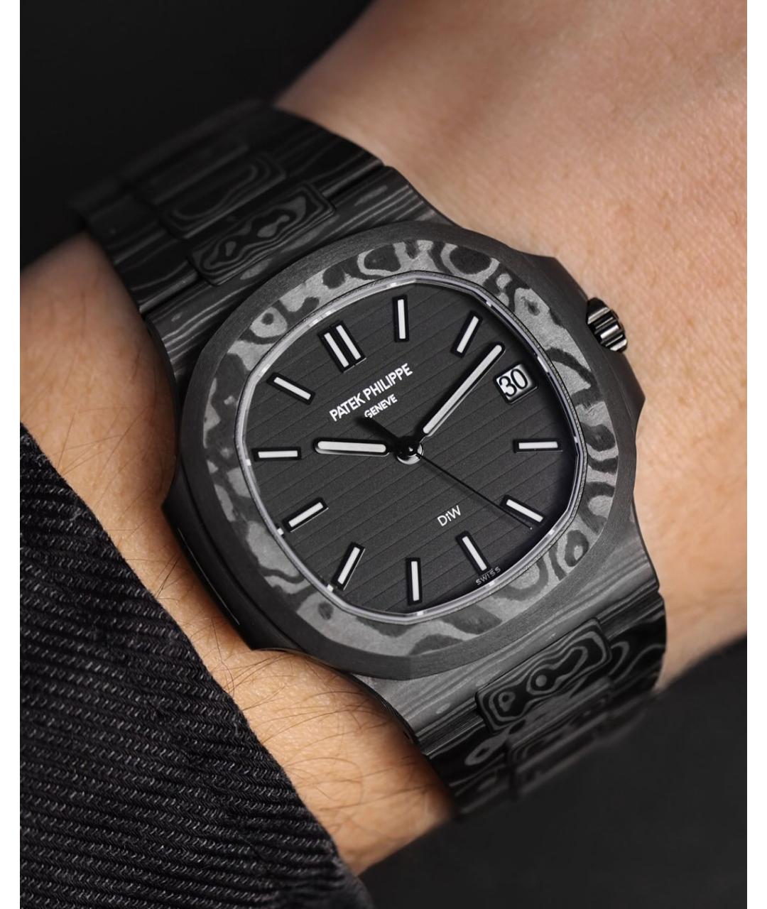 PATEK PHILIPPE Черные карбоновые часы, фото 5