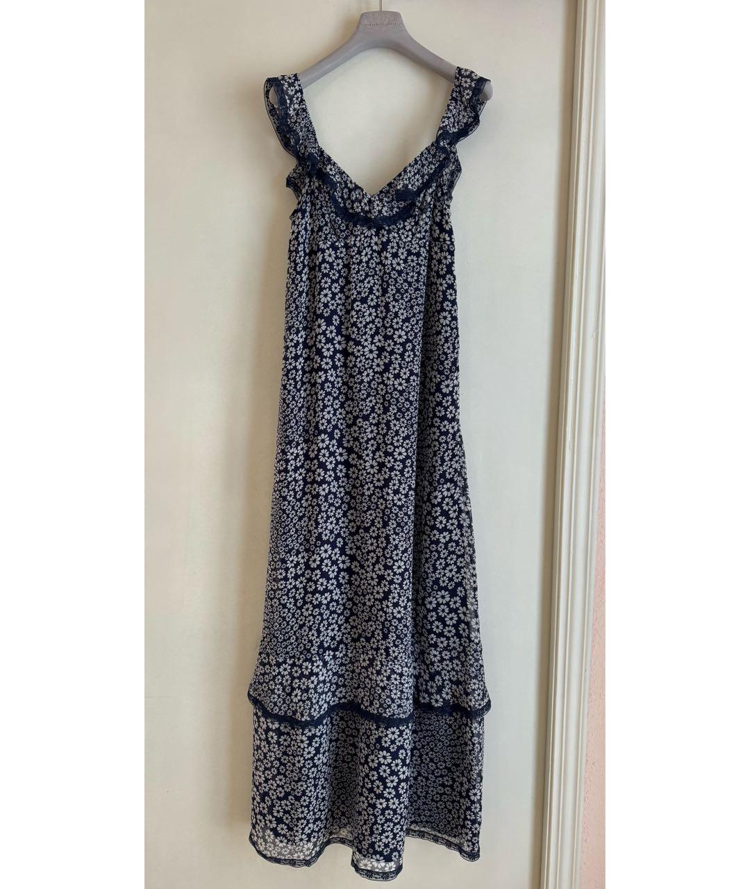 PHILOSOPHY Темно-синий шелковый сарафан, фото 9