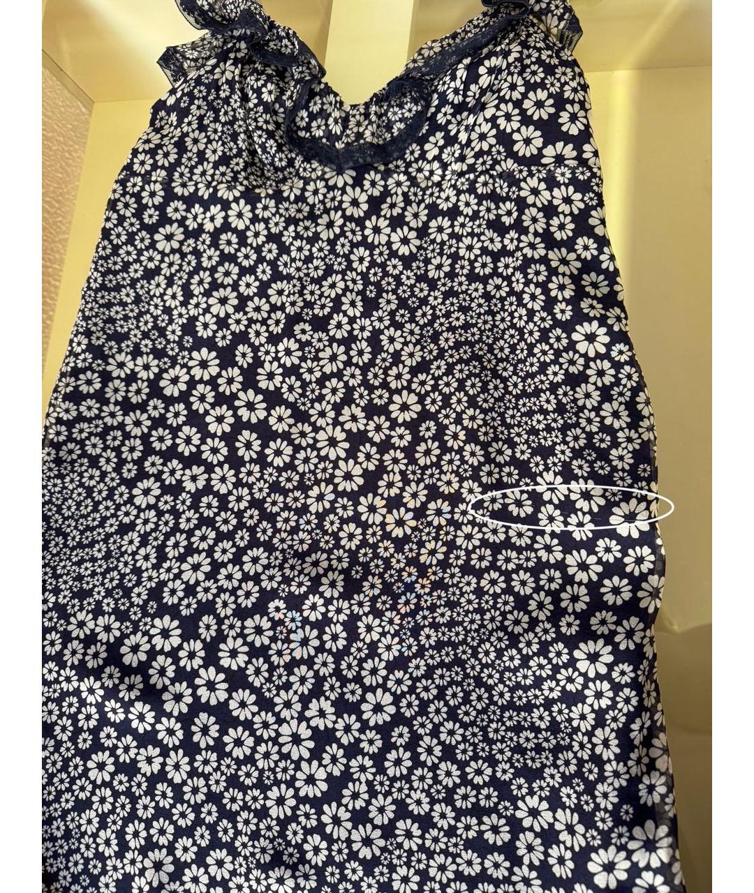 PHILOSOPHY Темно-синий шелковый сарафан, фото 8