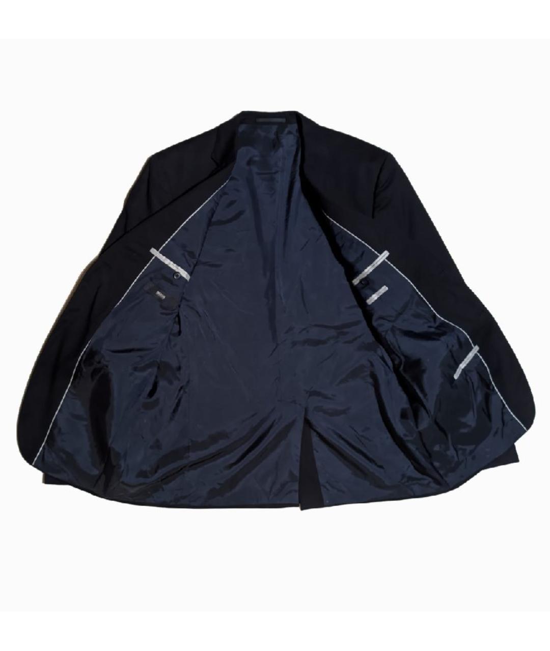 HUGO BOSS Темно-синий шерстяной пиджак, фото 2