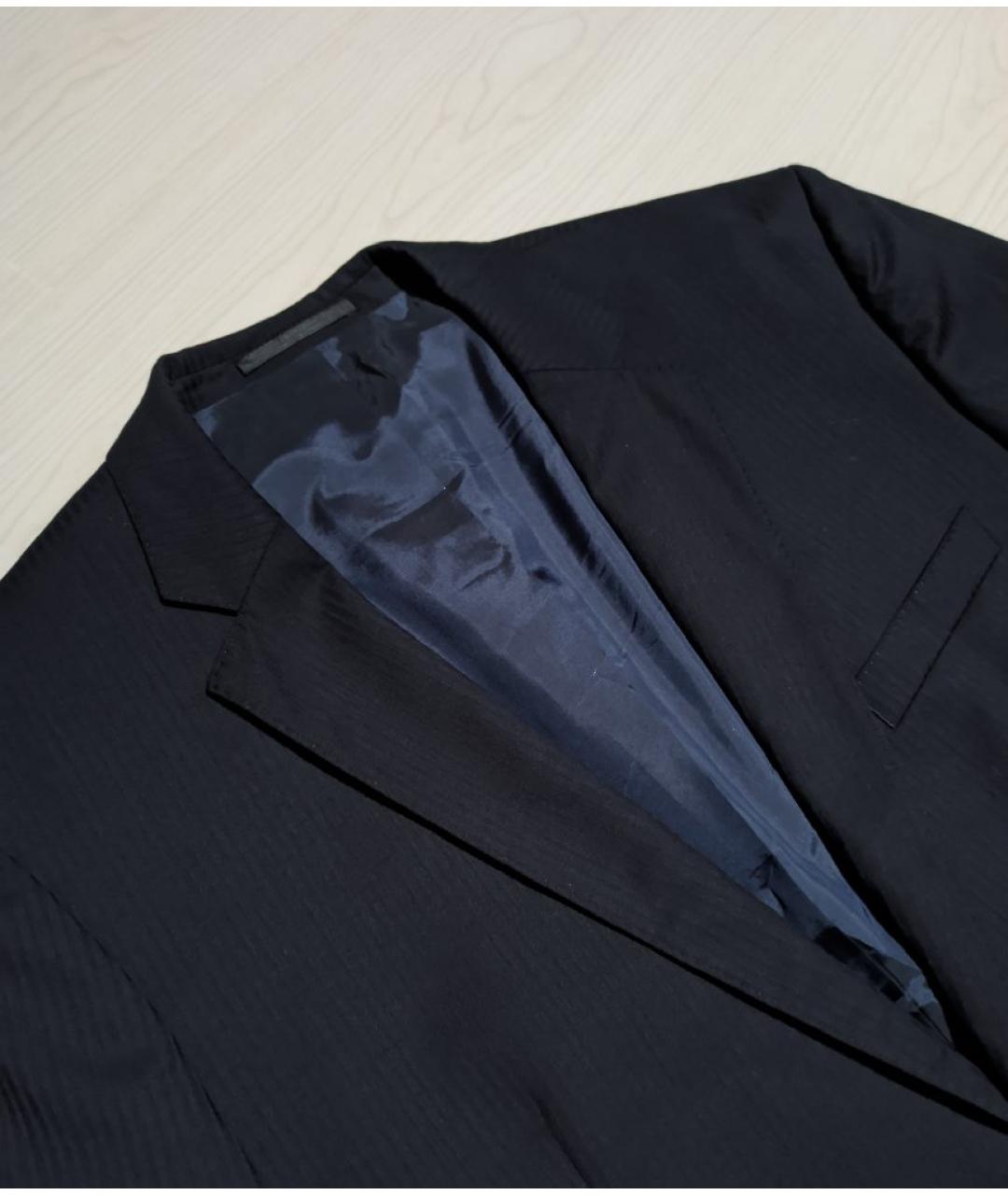 HUGO BOSS Темно-синий шерстяной пиджак, фото 4