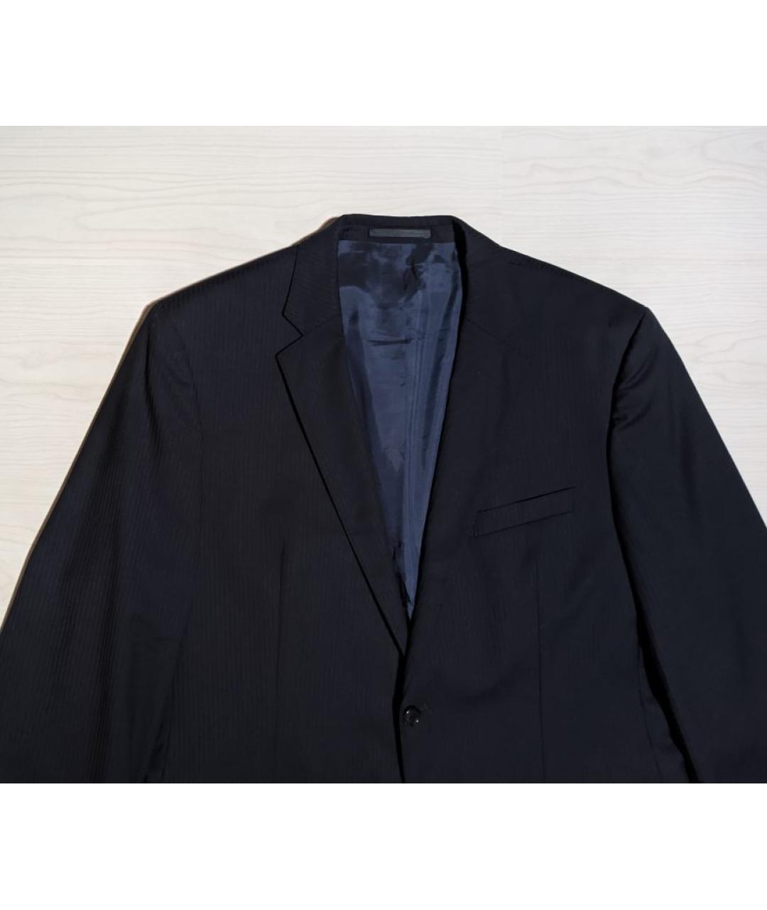 HUGO BOSS Темно-синий шерстяной пиджак, фото 3