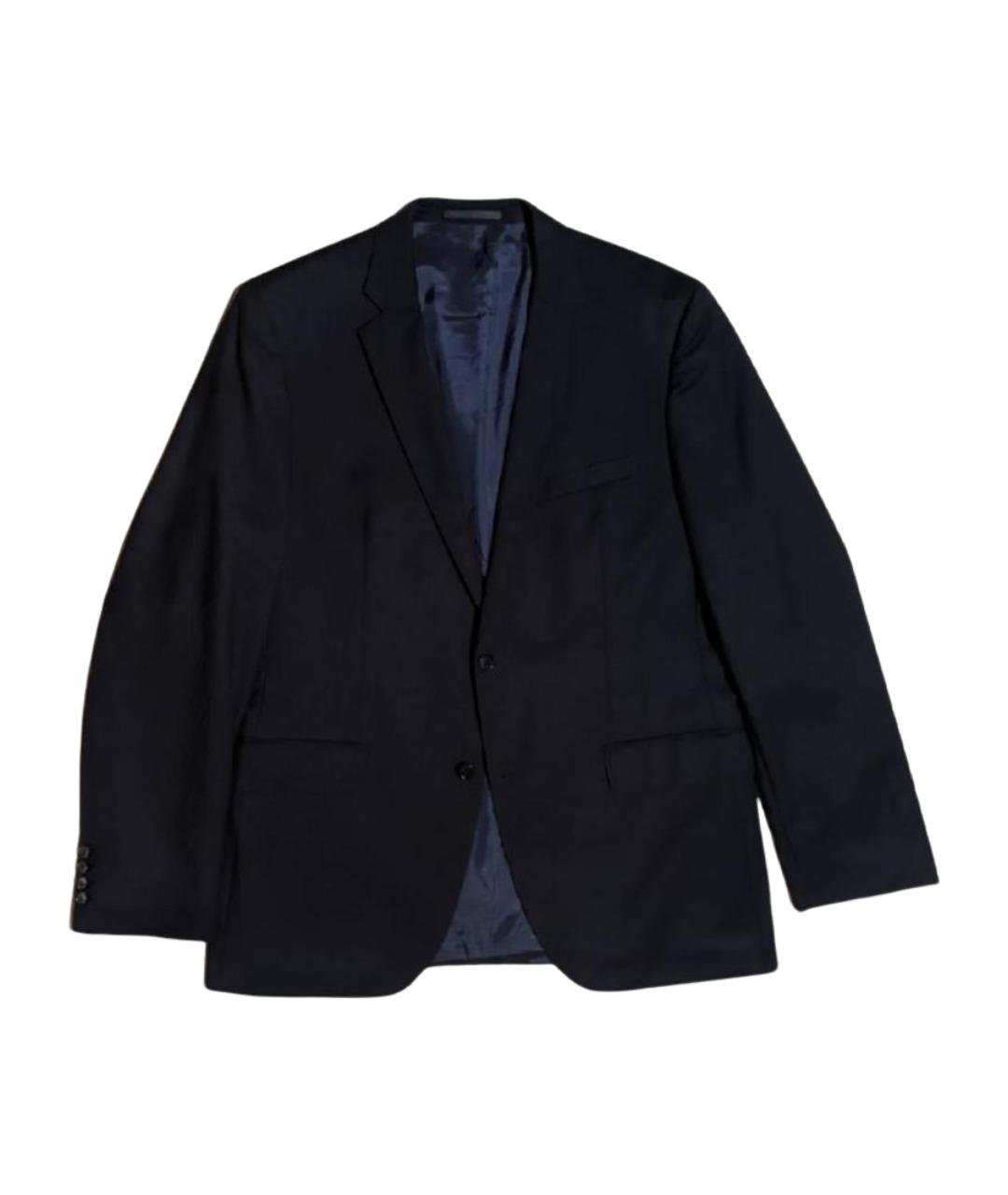HUGO BOSS Темно-синий шерстяной пиджак, фото 1