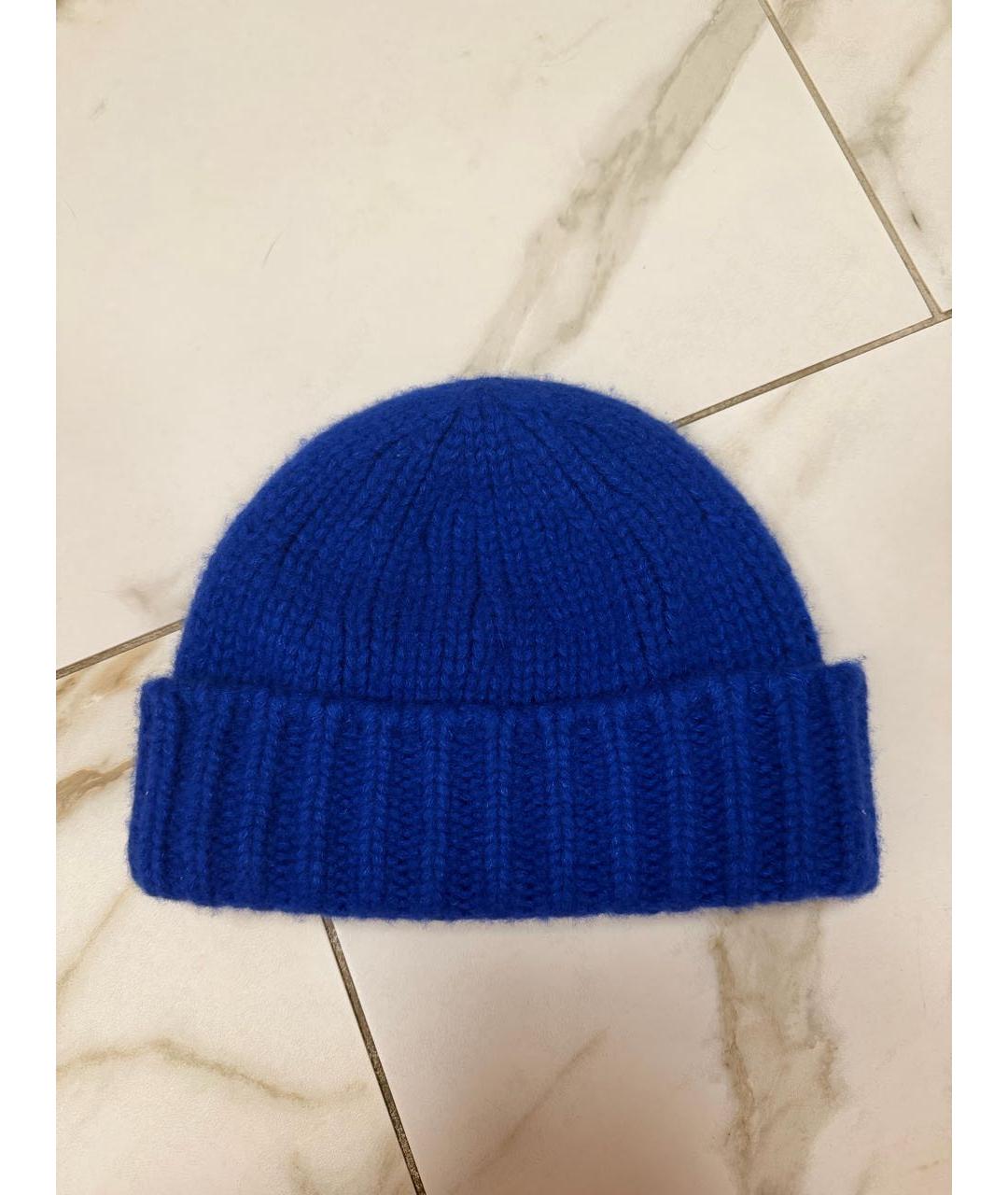 CELINE Синяя шерстяная шапка, фото 2