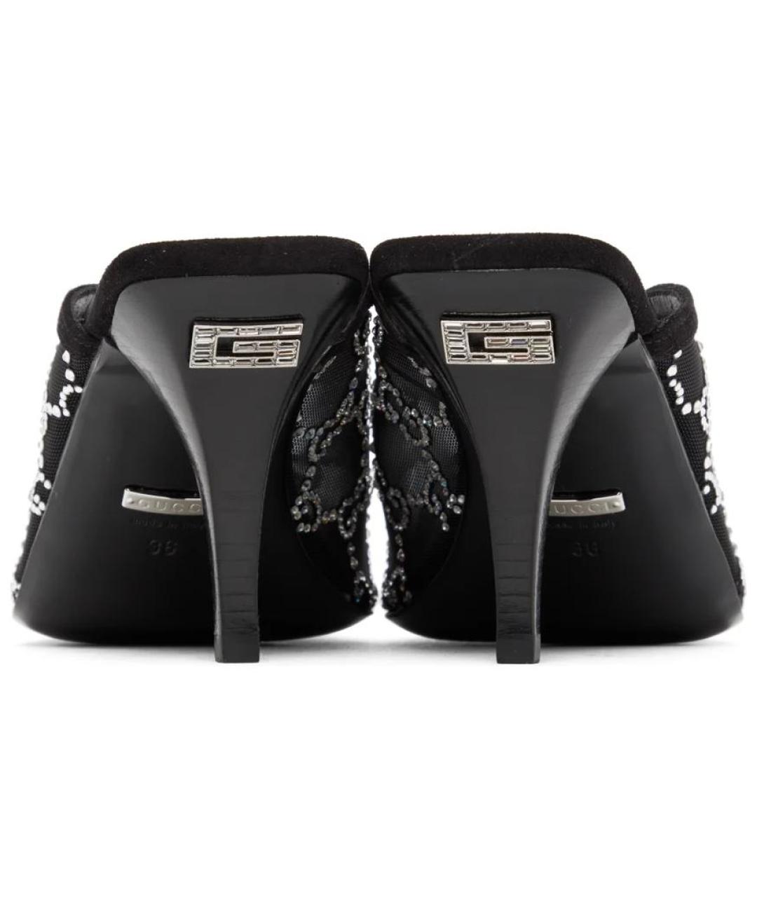 GUCCI Черные сандалии, фото 4